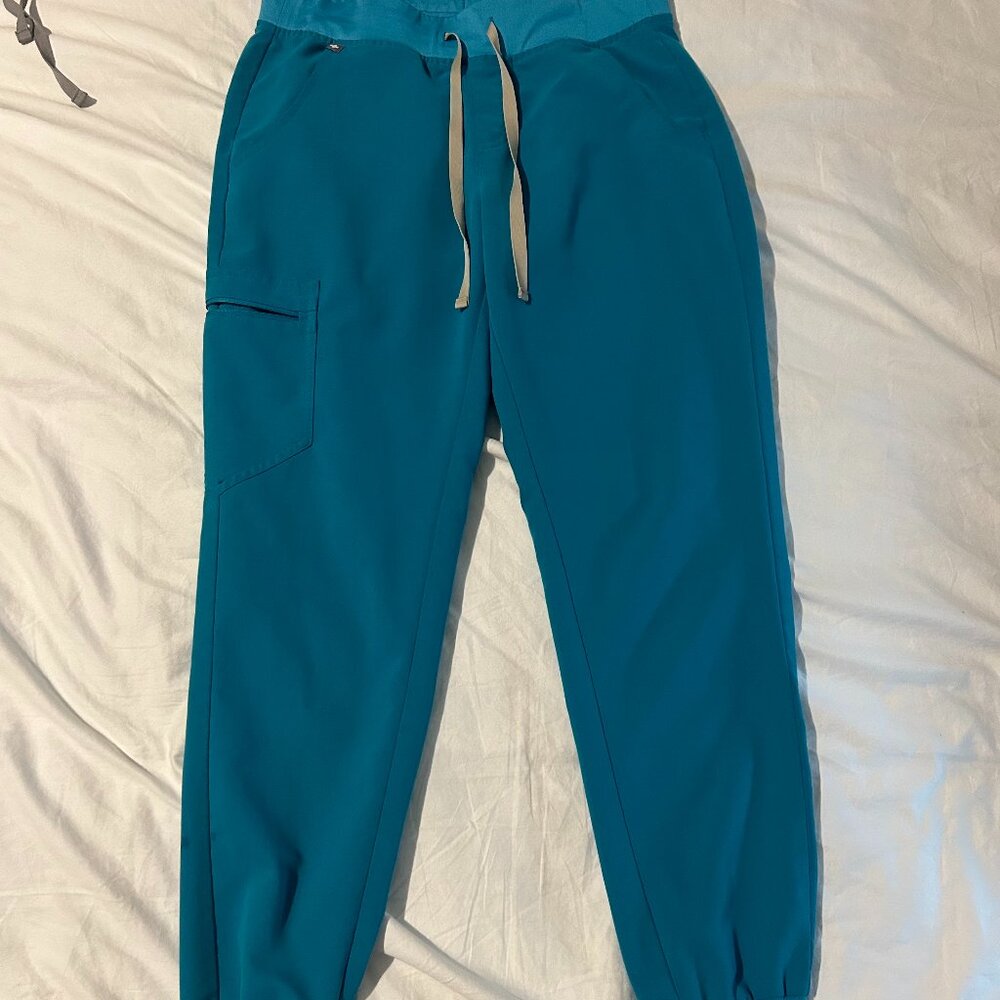 Figs Teal Zamora Jogger Scrub Pants